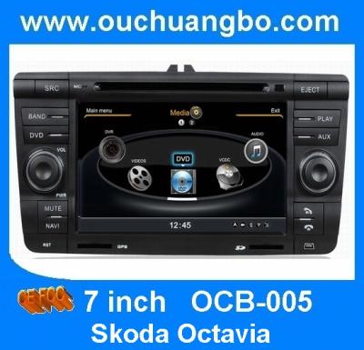 China Ouchuangbo S100 DVD gps audio player Skoda Octavia with BT AUX 20 disc super quality OCB-005 for sale