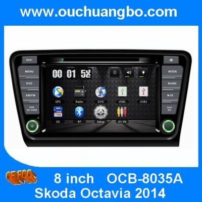 China Ouchuangbo Car GPS DVD Nav Multimedia for Skoda Octavia 2014 USB iPod Main menu language for sale