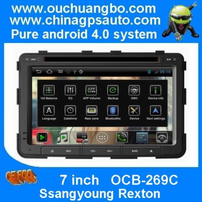 China Ouchuangbo car gps navigation s150 system special for Ssangyoung Rexton android 4.0 touch screen auto radio OCB-269C for sale