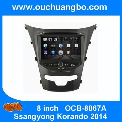 China Ouchuangbo 8"Touch Screen DVD Radio Player Ssangyong Korando 2014 GPS Navi Bluetooth iPod SD USB SWC OCB-8067A for sale