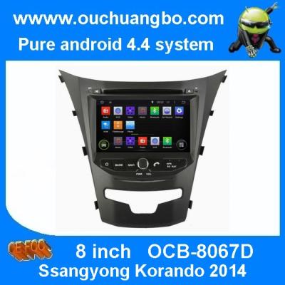 China Ouchuangbo Auto Stereo GPS Navigation Multimedia System for Ssangyong Korando 2014 Android for sale