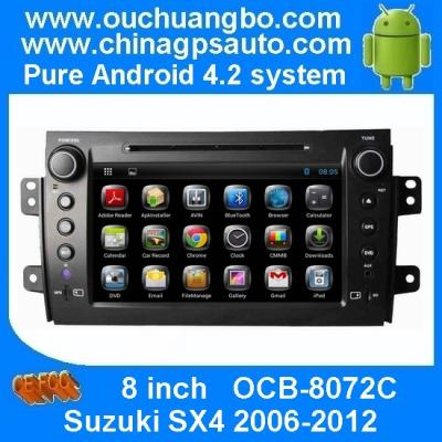 China Ouchuangbo Auto GPS Navigation for Suzuki SX4 2006-2012 Android 4.2 DVD Radio Bluetooth 3G Wifi OCB-8072C for sale