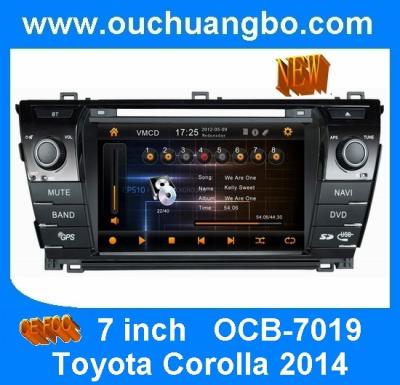 China Ouchuangbo car stereos for Toyota Corolla 2014 with car gps systems OCB-7019 for sale