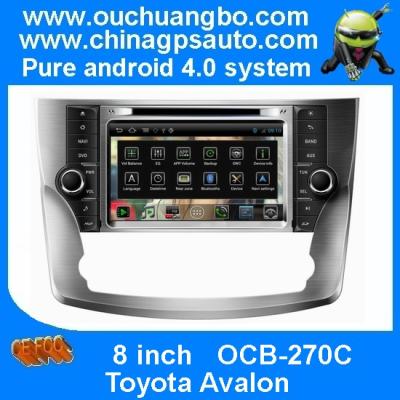 China Ouchuangbo Car Navi Multimedia EQ Android 4.0 Toyota Avalon Auto GPS 3G Wifi Bluetooth S150 System OCB-270C for sale