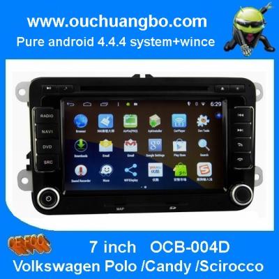 China Ouchuangbo Car Radio Video Player Android 4.4.4 for Volkswagen Polo /Candy /Scirocco GPS Navigation iPod OCB-004D for sale