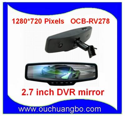 China Ouchuangbo 2.7 inch HD COMS 140-degree car rear mirror high quality for sale