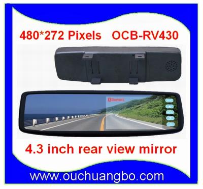 China Ouchuangbo 480*272 4.3 Inch TFT LCD Display Car Rear View Mirror Monitor for sale