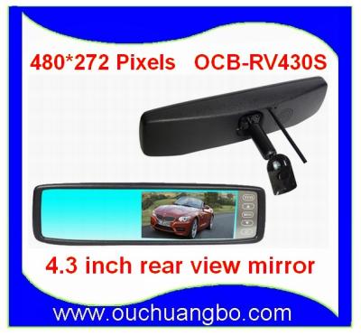 China Ouchuangbo 4.3 inch car rear view mirror TFT-LCD digital high-definition display OCB-RV430S for sale