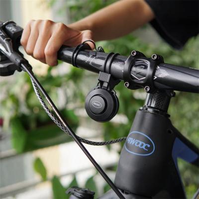 China Adjustable Waterproof Mountain Bicycle Bell 100 DB Sound/4 Modes Loud/Sound Fit/Adjustable Sound Bike Road Cycling Electronic Bicycle Horn Electric Bike Horn for sale