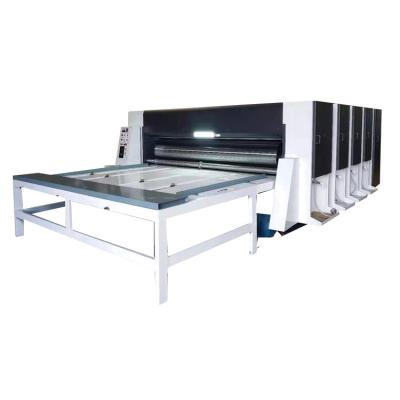 China Semi Automatic Food Color Printer Slotter Machine Corrugated One Packing Machine for sale