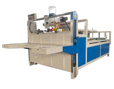 China Semi-auto Corrugated Food Carton Box Folder Gluer / Press Gluing Box Machine for sale