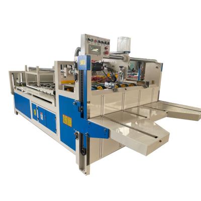 China Semi-auto food folder gluer machine for cardboard carton box for sale