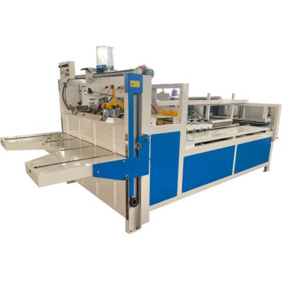 China Good Design Semi Automatic Carton Box Folder Food Gluer / Press Gluing Box Machine for sale