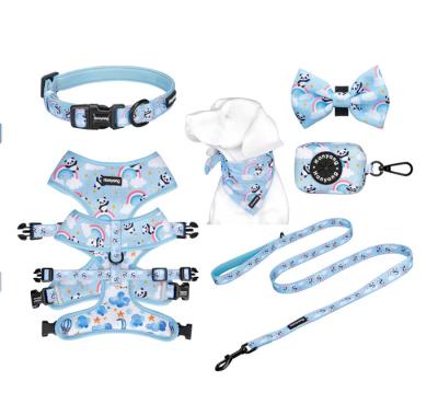 China Wholesale Custom High Quality Quick Release OEM ODM Dog Collar And Leash Harness Set for sale