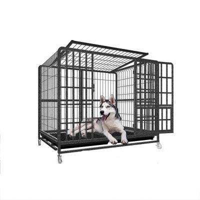 China Strong Durable Indoor Outdoor Metal Stainless Steel Mesh Rod Aluminum Kennel Dog Cat Other Pet Cage for sale