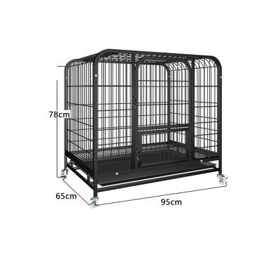 China Amazon Success Pet Viable Heavy Duty Dog Crate Large Collapsible Collapsible Metal Dog Cat Rabit Cage for sale