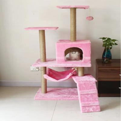 China 2022 New Cheap Price Viable Purple Gray Branch Aesthetic Hanging Floor To Ceiling Cat Lined Post Tree Wall For Doorway for sale