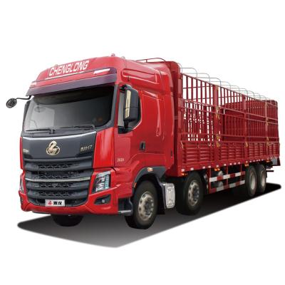 China High Quality Long Life 243KW/2200RPM 8x4 330HP Barrier Heavy 98KM/H Cargo Truck With High Roof Cab > 8L for sale