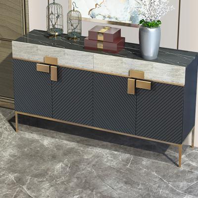 China Modern Coffee Table and TV Unit Modern Led TV Cabinet Units Brass Walnut Sideboard Handle Sideboard Furniture Locks for sale