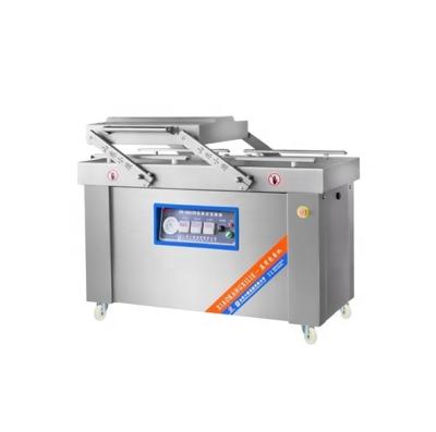 China DZ-500 Automatic Ready-to-eat Food Wrapper Marinated Machine/Vacuum Wrapper Food Cooked Food Egg Packer Machine For Food Double 800MM for sale