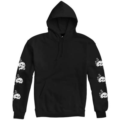 China Anti-wrinkle Genuine Full Sleeve Prints Hoodies Free Sample Organic Cotton Hoodies Custom Embossed Hoodie for sale