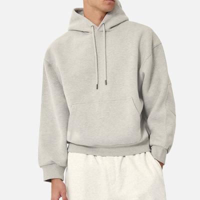 China Anti-wrinkle OEM Custom Men Blank Cropped Hoodie Wholesale White Pullover Heavy Weight Embroidered Hoodie for sale