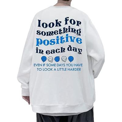 China Anti-wrinkle Custom Unisex Sweatshirts White Long Sleeves Hoodies&sweatshirts Wholesale Sweatshirts Plus Size for sale