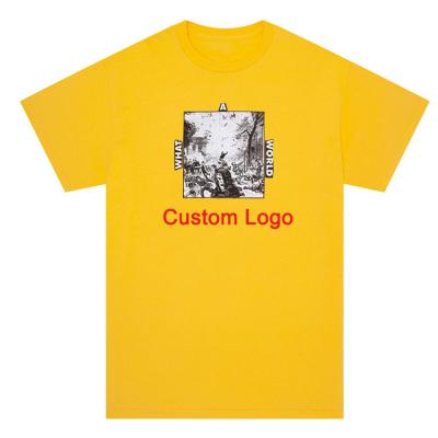 China Anti-wrinkle Wholesale Of New Materials Yellow Shirt Custom Pattern Printed T Shirts Men's T-shirts for sale