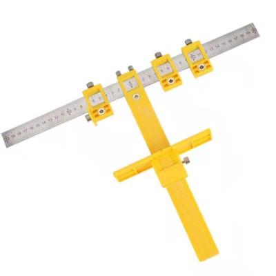 China High Quality ABS+Stainless+Aluminum Alloy Furniture Handle Punch Marker Drill Guide Ruler for sale