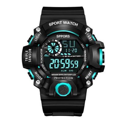 China Fashion Outdoor Sport Automatic Watch Men Multifunction Date Kids Children Watches Chrono 5Bar Digital Waterproof Alarm Clock Watch reloj hombre for sale