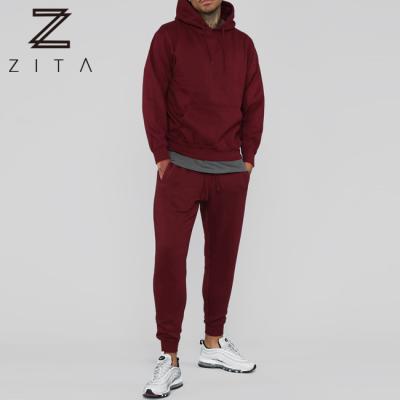 China Breathable Polyester Cotton Customized New Product In Stock Mens Gym Tracksuit Set On Sale for sale