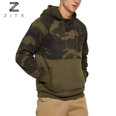 China Custom Breathable Camouflage Print Personalized High Street Sweatshirt Mens Aplet Heavy Cotton Blank Hoodie for sale