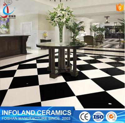 China Mid Century 60x60 China Full Body Porcelain Floor And Wall Tiles Super Black XAC6600 for sale