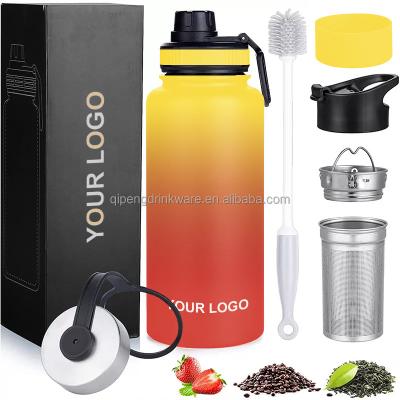 China PORTABLE Hot Sales Eco-Friendly Outdoor Travel 24 Ounce 32 Ounce 40 Ounce Empty Insulated Stainless Steel Water Bottle With Custom Logo for sale