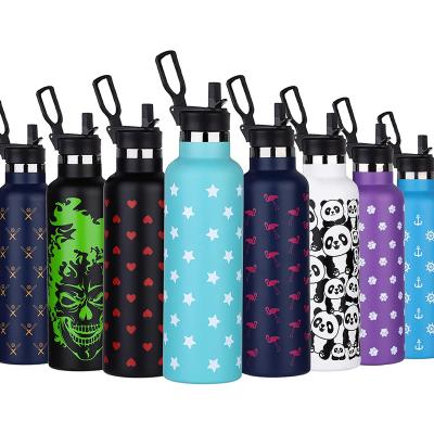 China Eco-friendly PORTABLE Double Wall Custom Logo Bottle Water Mouth Standard Vacuum Insulated Stainless Steel Water Bottle for sale