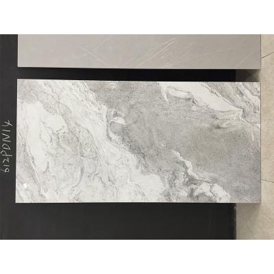 China Rustic Tiles 600 x 1200mm Ceramic Color Grain White And Gray Gloss And Grit Polished Rustic Porcelain Floor Tile for sale