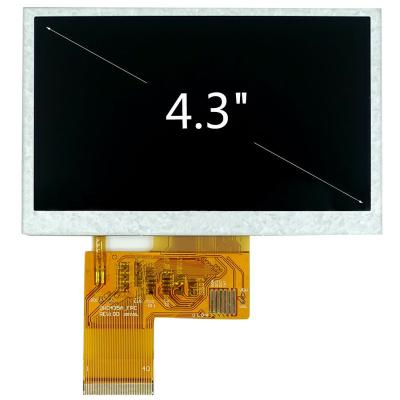 China Instrument 480x272 4.3 inch tft lcd with high brightness 1000 cd/m2 high luminance for sale