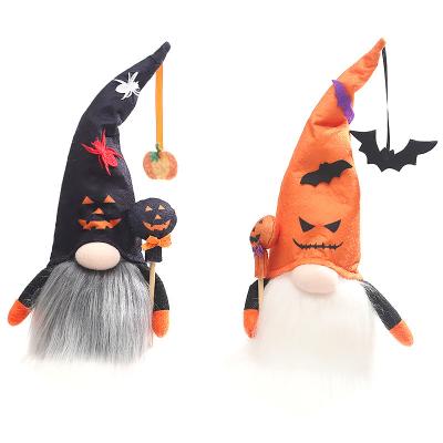 China Halloween Decor Halloween Faceless Gnome With Led Effect Pumpkin Bat Hat For Halloween Gnome for sale