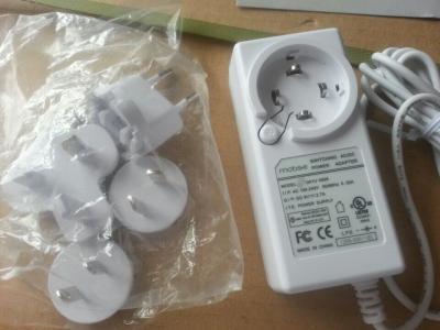 China white color 12v 1A dc power adapter UL FCC PSE GS CE RCM BS1363 certification internationa for sale