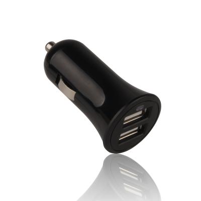 China Inteligente 5v doble puerto cargador de teléfono de coche usb QC 3.0 cargador de coche de carga rápida único USB para teléfono celular 6 6s 7 7s en venta