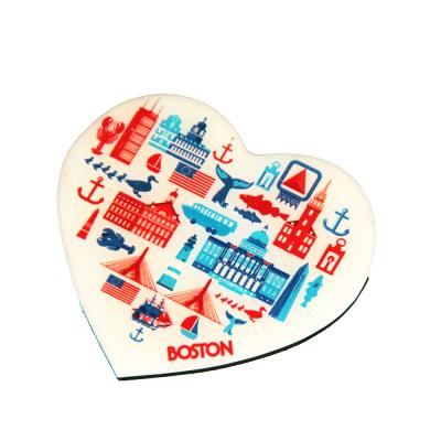 China Body stickers stick magnet fridge magnet heart-shaped epoxy patterns can be customized patterns for sale