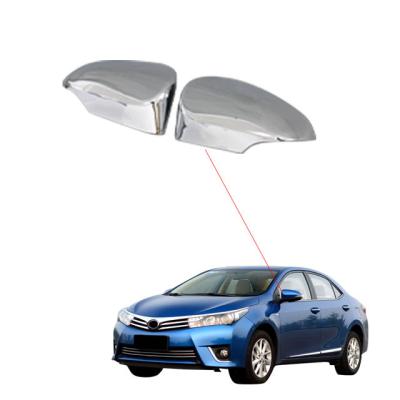 China Pre-attached with 3M Self Adhesive High quality side mirror cover other exterior ABS plastic accessories car mirror cover for Toyota Corolla 2014 for sale