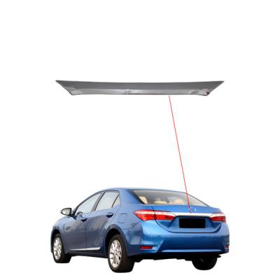 China Protective & Exterior Decorations Car Accessories Decoration ABS Chrome Rear Trunk Chrome Flame For Toyota Corolla 2014 for sale