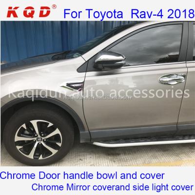 China For Rav-4 2016 2017 2018 ABS Chrome Or Matte Black Car Mirror Cover Side Door Mirror Cover For Toyota RAV-4 2017 for sale