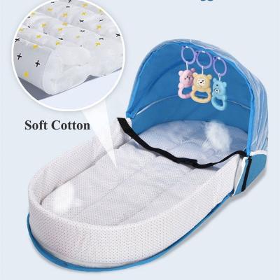 China Multifunctional Portable Baby Nest Travel Crib Hutch with Mosquito Net Foldable Babynest Crib Bed Infant Children Sleep for sale