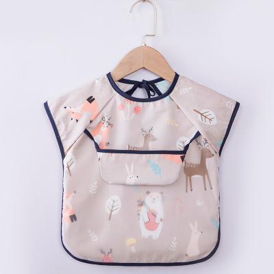 China Custom Made Disposable Cute Baby Bibs Wholesale Price Eva Pattern Baby Bandana Drool Bibs Waterproof Peva Bibs With Food Drool Pocket Catcher for sale