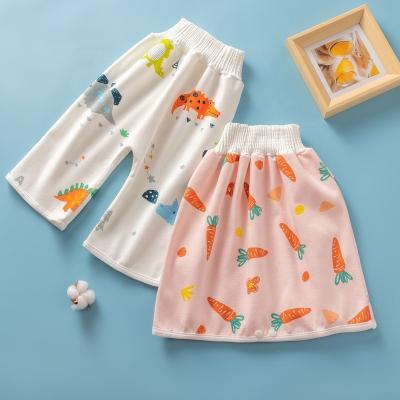 China Comfy Reusable Baby Printed Adult Diaper Skirt Shorts 2 in 1 Boy Girl Pants Absorbent Shorts Prevent Leakage Mat Cover Skirt Moment Gift for sale