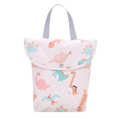 China Viable Multifunctional Baby Diaper Bag Trolley Bag Reusable Waterproof Wet /Dry Cloth Bag Fashion Mom Storage Travel Diaper Bag for sale