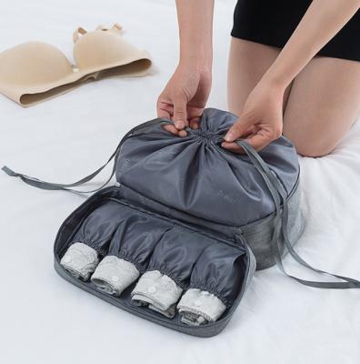 China Portable Travel Case Viable Storage Bra Underwear Storage Bag Women Travel Bra Underwear Lingerie Organizer Bag for sale