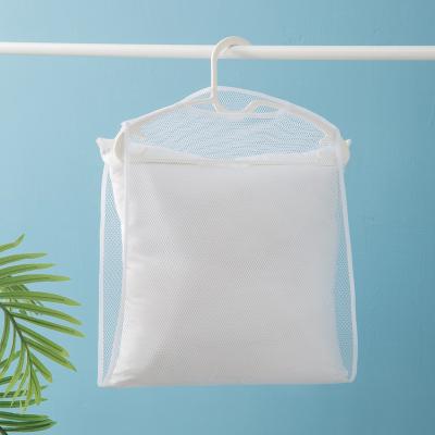 China Casual Hanging Pillow Drying Net Bag Toys Underwear Pillow Windproof Drying Rack Hanger For Wardrobe Fine Mesh Bag Hanging Rack for sale